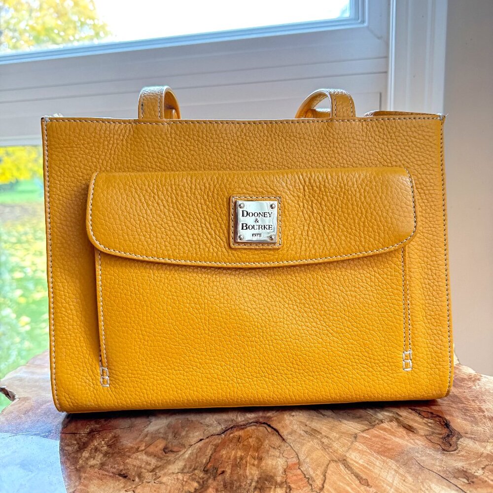 Dooney & Bourke Mustard Yellow Satchel Bag